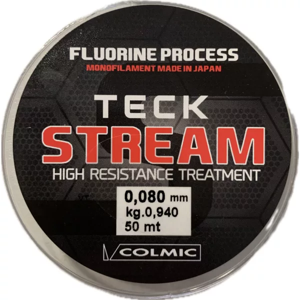 Colmic Teck Stream 50m 0,080mm Monofile Vorfachschnur