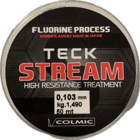 Colmic Teck Stream 50m 0,103mm Monofile Vorfachschnur