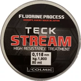 Colmic Teck Stream 50m 0,115mm Monofil Vorfachschnur