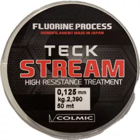 Colmic Teck Stream 50m 0,125mm Monofil Vorfachschnur