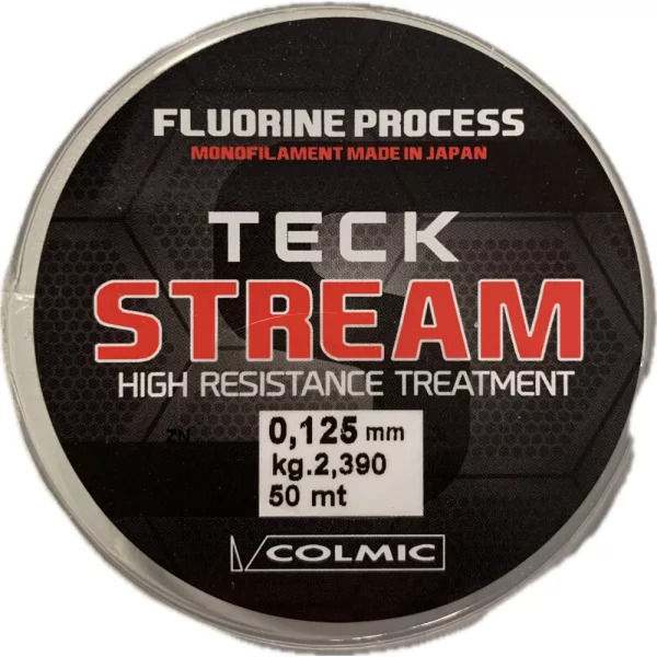 Colmic Teck Stream 50m 0,125mm Monofil Vorfachschnur