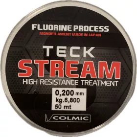Colmic Teck Stream 50m 0,20mm Monofil Vorfachschnur