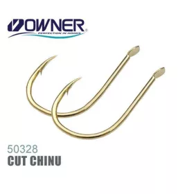   Owner Cut Chinu 50328 1 Karpfenhaken mit Plättchen, mit Widerhaken 11 Stück