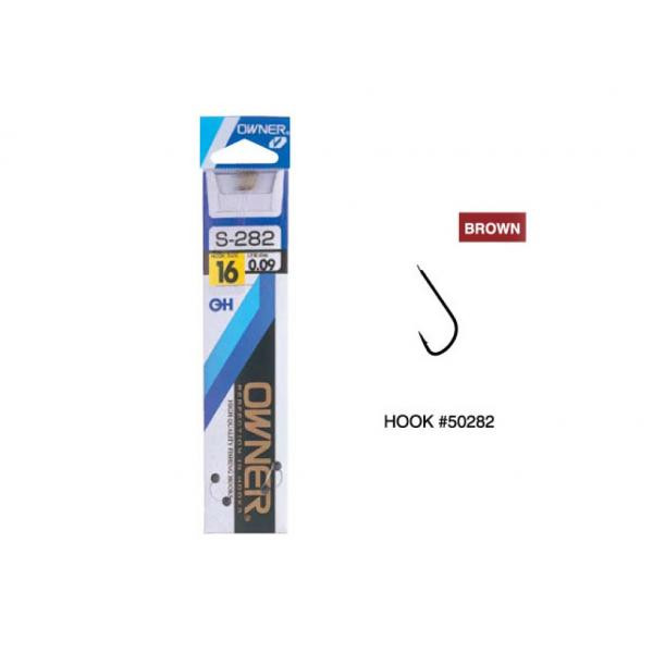 Owner Vorgebundener Haken 50282 Sode 18, mit Plättchen und Widerhaken 10 Stk.