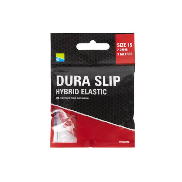 Preston Dura Slip Hybrid Elastic - Size 15 Kopfrutengummi 2,2mm/3m