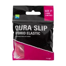   Preston Dura Slip Hybrid Elastic 21 Pink 2,8mm Hybrid-Gummizug 3m für Kopfruten
