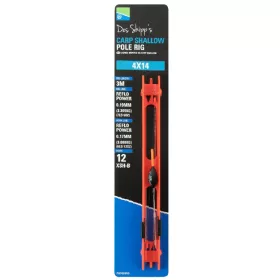 Preston 4x14 Carp Shallow Pole Rig Fertiges Kopfruten-Rig