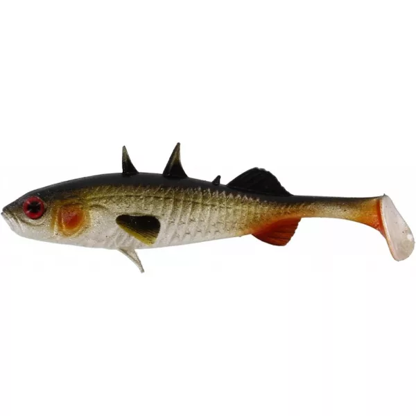 WESTIN Stanley the Stickleback Shadtail 5,5cm 1,5g Lively Roach 6 Stück Plastikköder