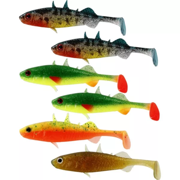 Westin Stanley the Stickleback Shadtail 7,5cm 4g Dark Water Mix Plastikköder