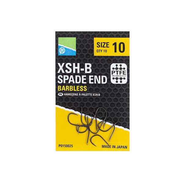 Preston XSHB Hooks Size 18 Spade End Brassenhaken