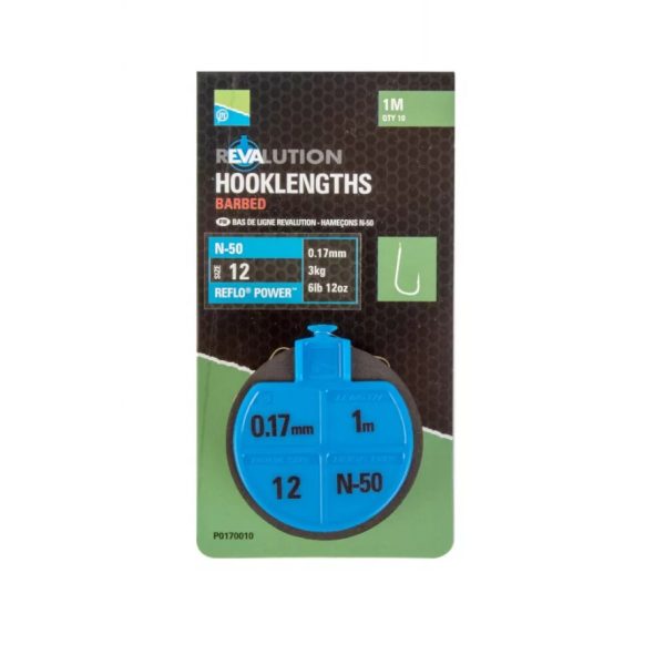 Preston Revalution Hooklengths N50 Größe 10
