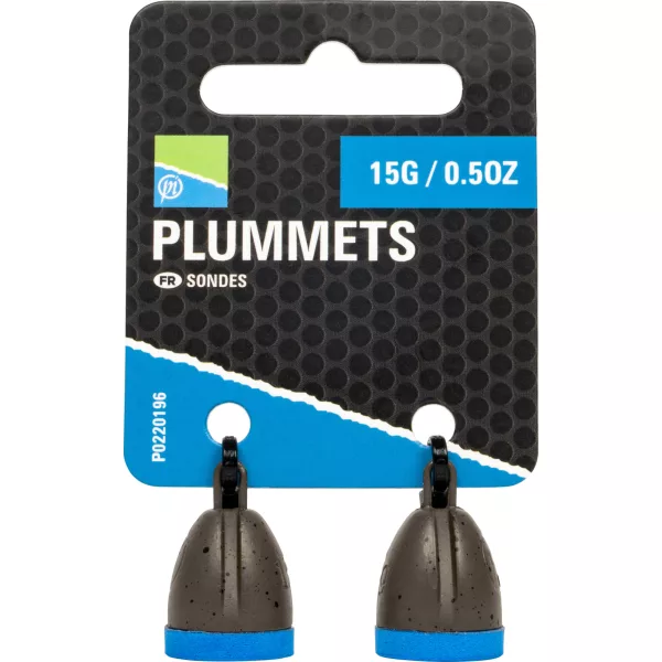 Preston Plummets Bodentiefenmesser Blei 15gr 2 Stk.
