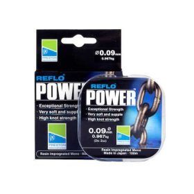 Preston Reflo Power 100m 0,07mm Vorfachschnur
