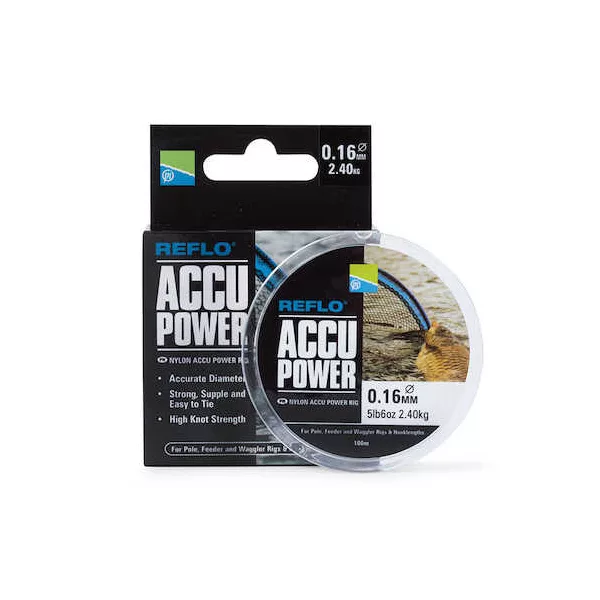 Preston Accu Power Rig Mono Vorfachschnur 0,07mm 100m