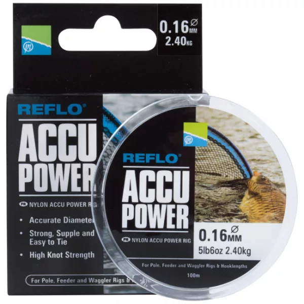 Preston Accu Power Rig Mono Vorfachschnur 0,22mm 100m