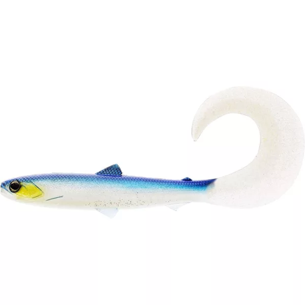 WESTIN BullTeez Curltail 10cm 6g Blue Headlight 2 Stück Gummiköder
