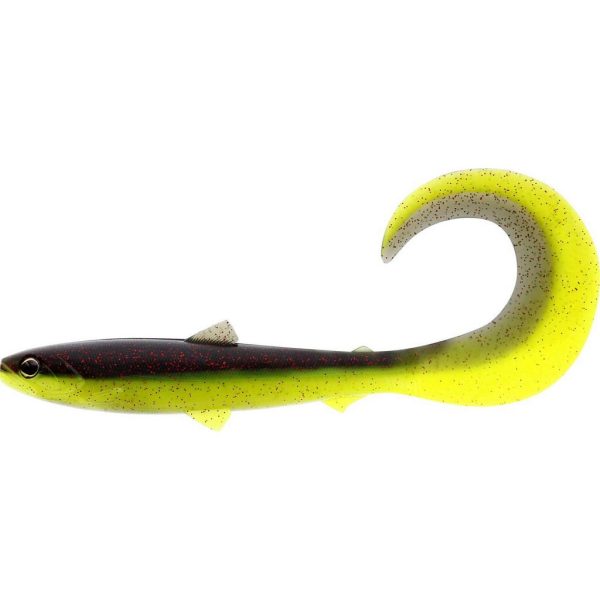 WESTIN BullTeez Curltail 14cm 15g Black/Chartreuse 2 Stk. Plastikköder