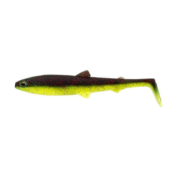 WESTIN BullTeez Shadtail 12,5cm 16g Schwarz/Chartreuse 2 Stk. Kunstköder