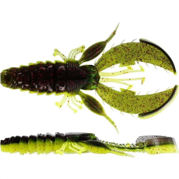 WESTIN CreCraw Creaturebait 6,5cm 4g Black/Chartreuse Kunstköder