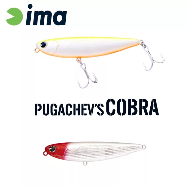 Ima Pugachevs Cobra 90 9cm 12gr 201 Red Head Wobbler