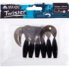 Mikado Twister 64mm Schwarz Gummiköder 6 Stk