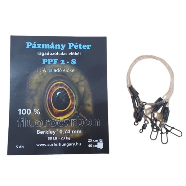 Pázmány Péter Berkley 100% Fluorocarbon Spinnvorfach 0,74mm 25cm