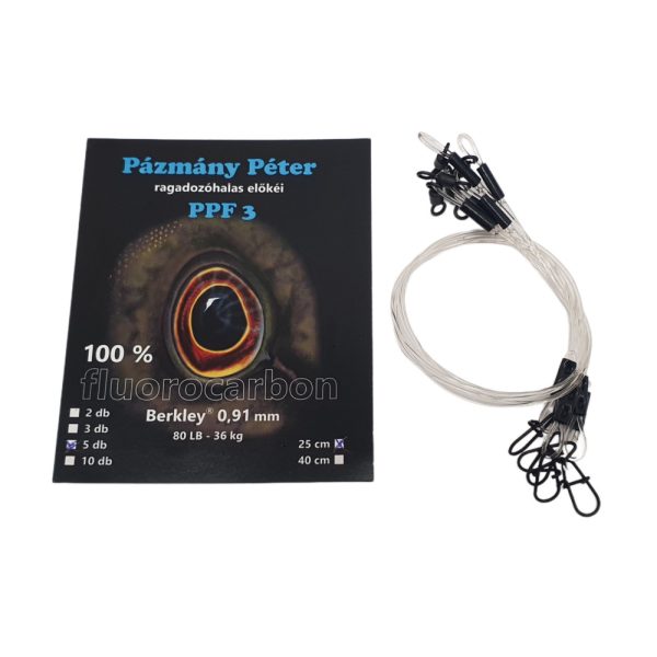 Pázmány Péter Berkley 100% Fluorocarbon Spinnvorfach 0,91mm 25cm