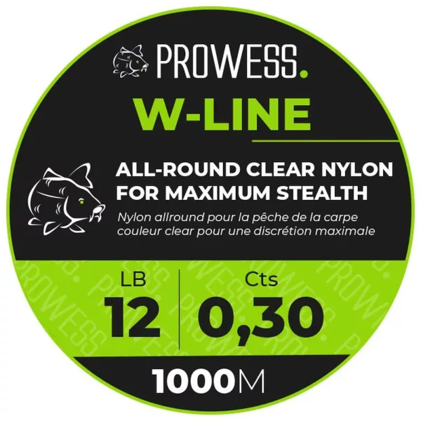 Prowess W-Line 0,30m 1000m Monofil Hauptschnur