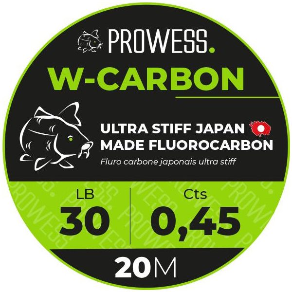 Prowess W-Carbon 20m 0,30mm Karpfenvorfach