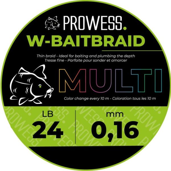 Prowess W-BAITBRAID Geflochtene Schnur 0,16mm