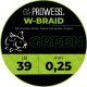 Prowess W-BRAID Geflochtene Hauptschnur 0,25mm