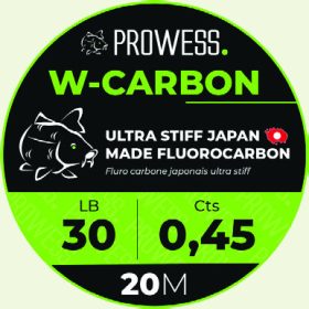   Prowess W-CARBON 0,40mm Fluorocarbon Schnur / Boilie-Vorfachschnur