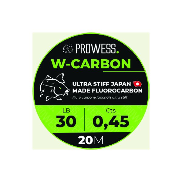 Prowess W-CARBON 0,50mm Fluorocarbon Schnur / Boili-Vorfachschnur