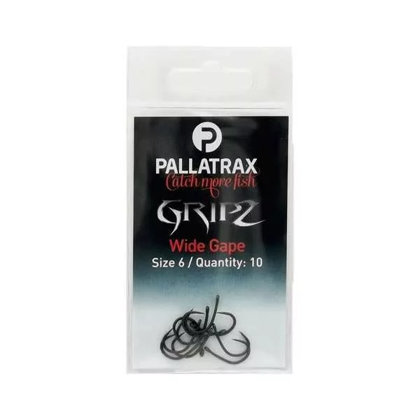 Pallatrax Gripz Wide Gape 8 Öhr, Widerhakenloser Haken 10 Stk.