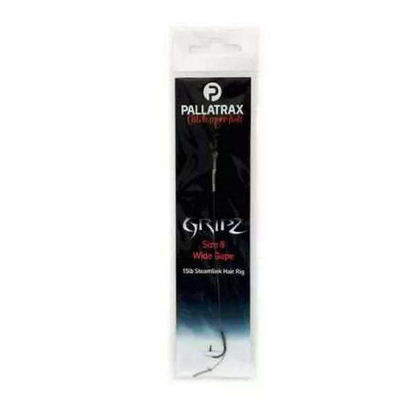 Pallatrax Gripz Wide Gape Hair Rigs 6 15Lb Fluoro Vorfachhaken