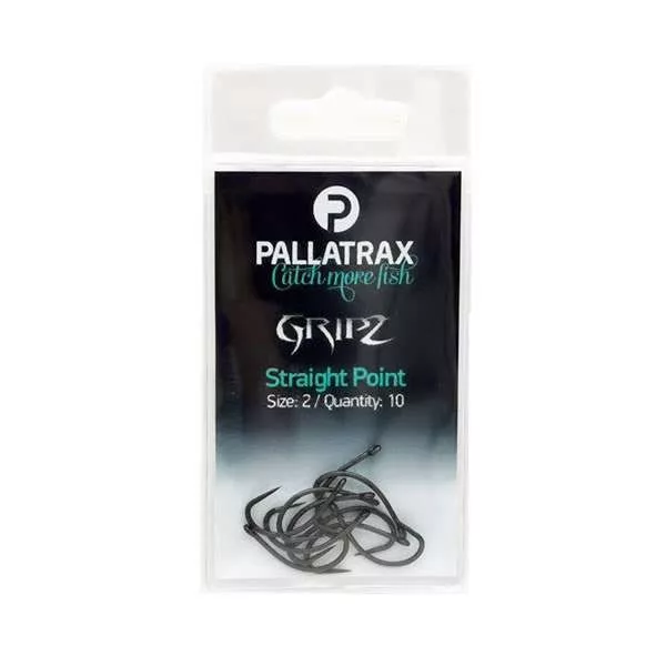 Pallatrax Gripz Straight Point 4 Öhr, Widerhakenloser Boilie-Haken 10 Stk.