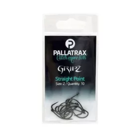   Pallatrax Gripz Straight Point 10 Öhr, Widerhakenloser Boilie-Haken 10 Stk.