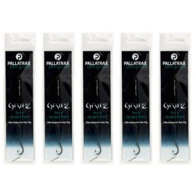   Pallatrax Gripz Straight Point Hair Rigs 8 12lb Fluoro Vorgebundener Haken