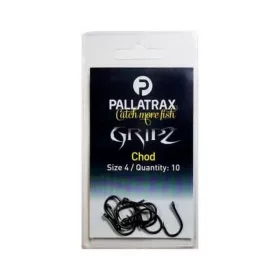   Pallatrax Gripz Chod Hooks 8 Öhr, Widerhakenloser Karpfenhaken 10Stk