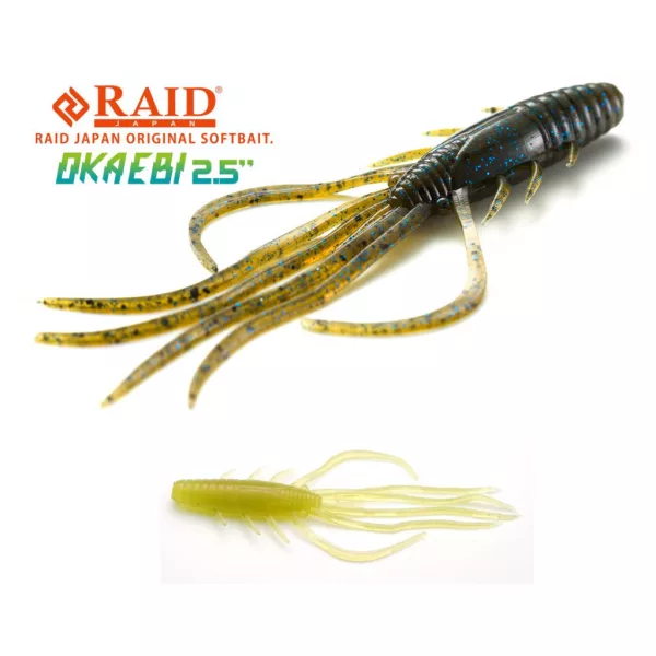 Raid Oka Ebi 6,3cm 072 Stealth Fish Plastikköder 8Stk