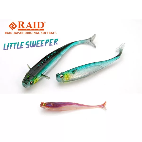 Raid Little Sweeper 7,6cm 048 Pearl Wakasagi Gummifisch 7Stk