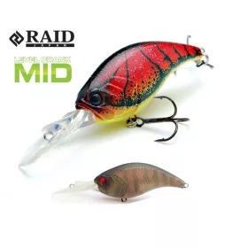 Raid Level Crank Mid 5,9cm 10,5gr 018 Smoke Gill Wobbler