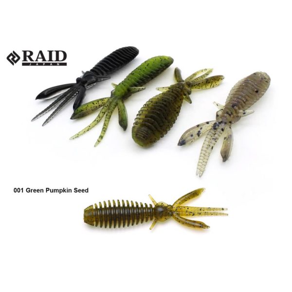 Raid Egubug 6,3cm 001 Green Pumpkin Seed Käferimitat 8Stk.