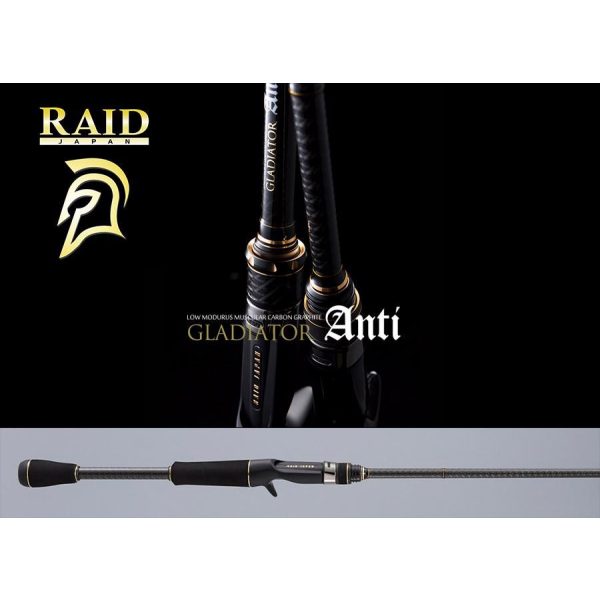 Raid Gladiator Anti Cast GA-67MHTC The Frogman 2,00m 7-42gr 1-teilige Casting Spinnrute