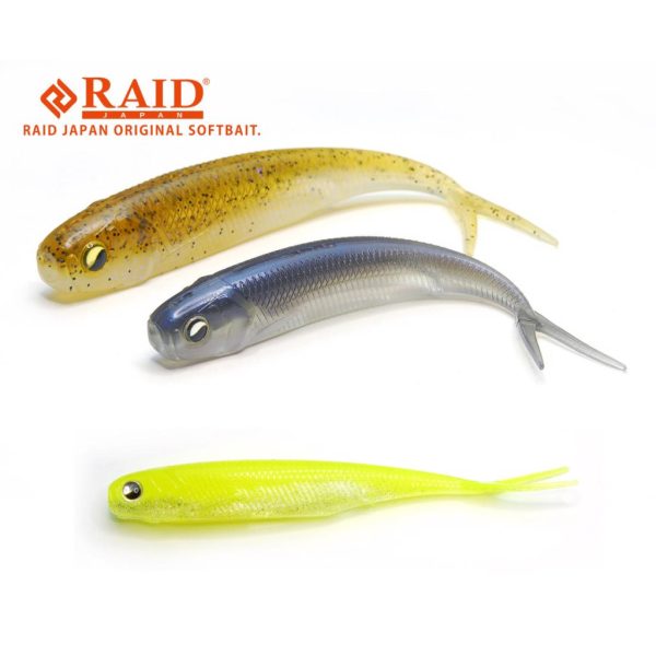 Raid Fish Roller 8,9cm 053 White Chart Gummifisch 7 Stk.