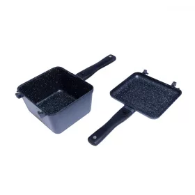   Ridgemonkey Connect Deep Pan & Griddle Ofen Set Granite Edition XL