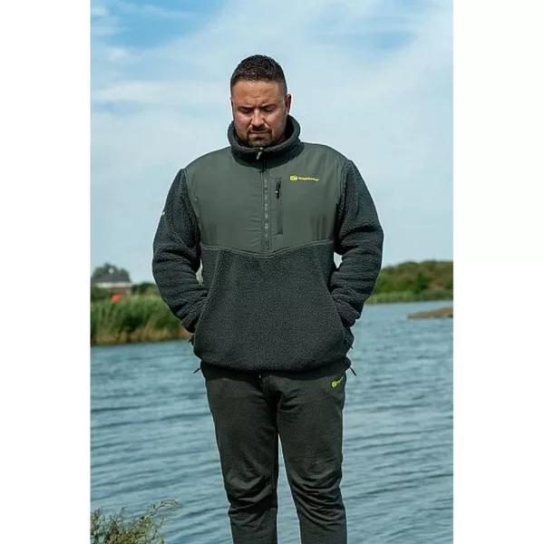 Ridgemonkey Apearel Thermapro Sherpa Fleece Green Pullover 3XL