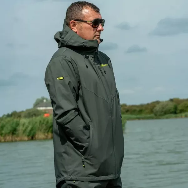 Ridgemonkey Apearel Thermapro Waterproof Shell Coat Green Regenjacke S