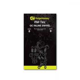   Ridgemonkey Rm-Tec Quick Change Inline Swivel Size8 Schnellwechselwirbel 8Stk