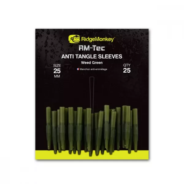Ridgemonkey Rm-Tec Anti-Tangle Weed Green Short Anti-Tangle Gummihülse